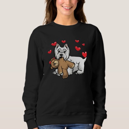 White West Highland Terrier Dog Sweatshirt
