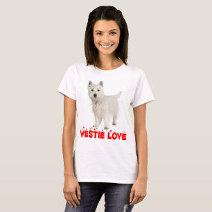 White West Highland Terrier Puppy Dog Westie Love T-Shirt