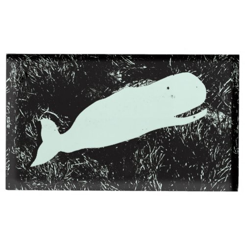 white whale table card holder