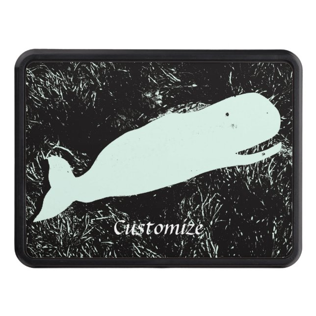 white whale trailer hitch cover (Front)