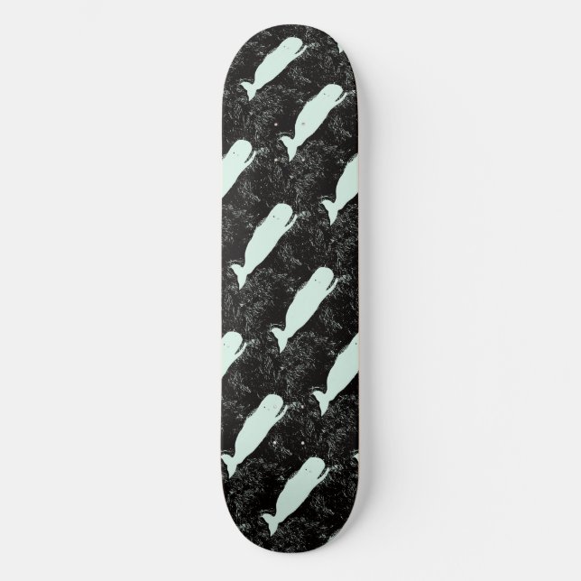 White whales black Thunder_Cove Skateboard (Front)