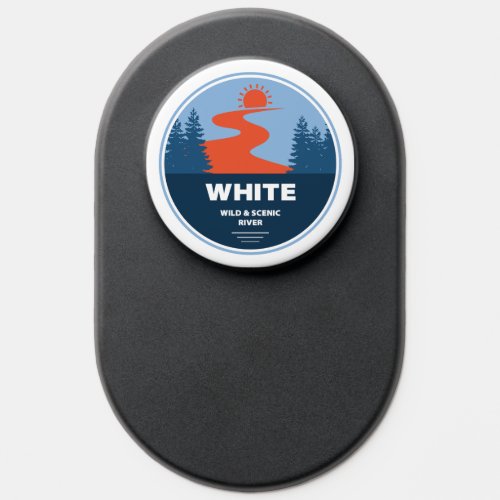 White Wild and Scenic River Oregon PopSocket