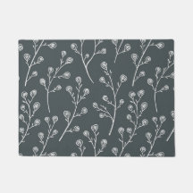 White Wild flower pattern