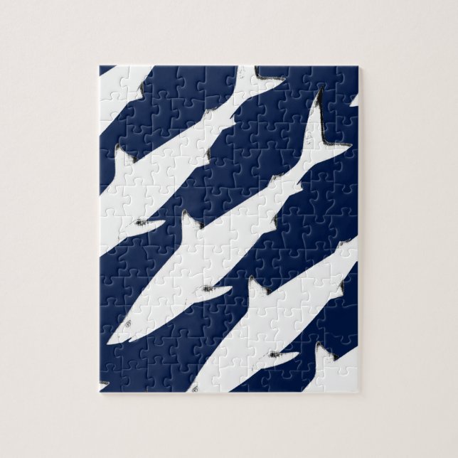 white wild shark - sea animals jigsaw puzzle (Vertical)