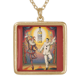 White Willow Absinthe Gold Plate Necklace