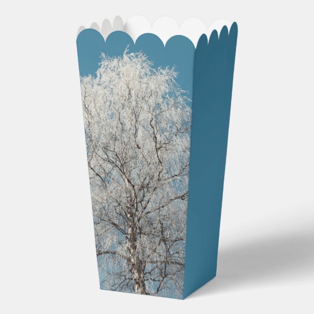  White Willow Tree Against Cloudless Blue Sky Favor Boxes (Back)