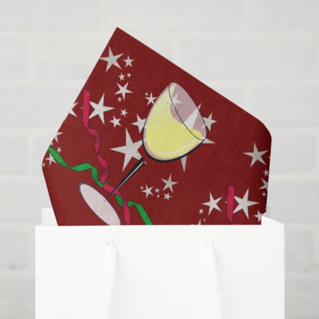 White Wine Christmas Tissue Paper (Gift Bag)