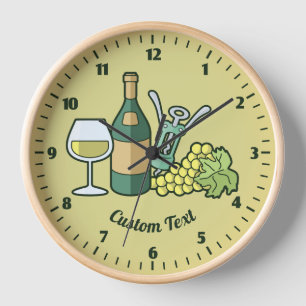 White Wine Clock