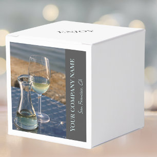 White wine decor for wine shops, bar or vinery favor boxes