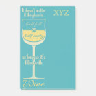 White Wine Glass custom monogram notes