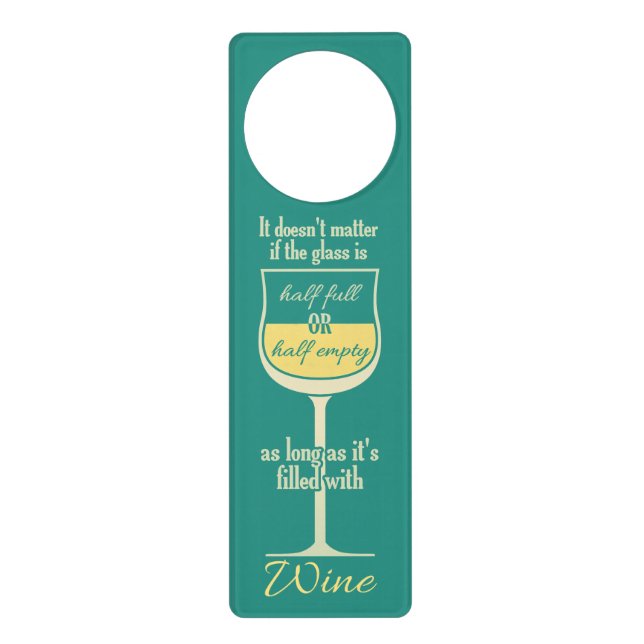 White Wine Glass door hanging Door Hanger (Front)
