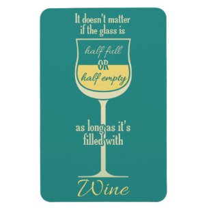 White Wine Glass magnet