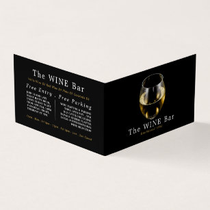 White Wine Glass, Wine Bar/Winery, Detailed Business Card