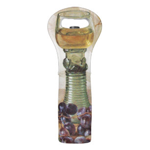 WHITE WINE GLASS WITH GRAPES BAG