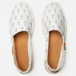 White Wine Glasses Wine Lover Summer Espadrilles