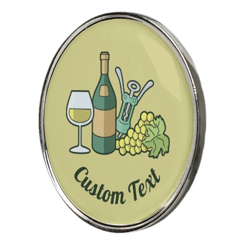 White Wine Golf Ball Marker