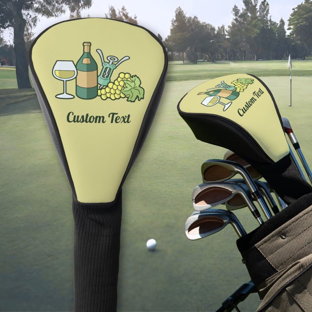 White Wine Golf Head Cover (Creator Uploaded)