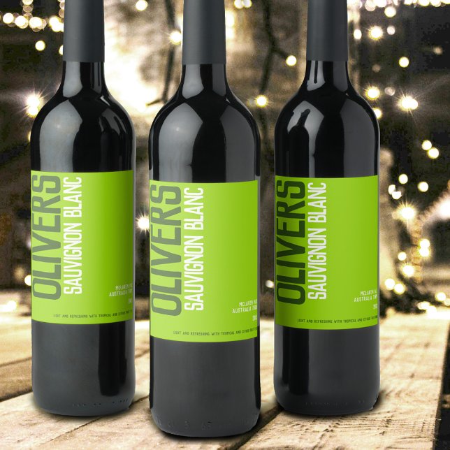 White wine home winemakers text custom wine label (Creator Uploaded)