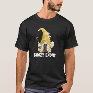 White Wine Mom Graphic For Wine Boozy Gnome T-Shirt