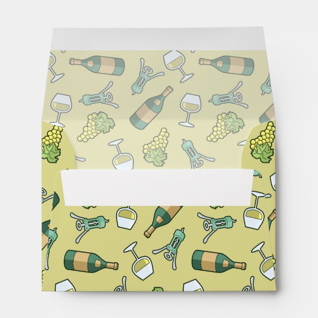 White Wine Pattern Envelope (Back (Bottom))