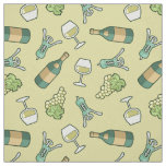 White Wine Pattern Fabric