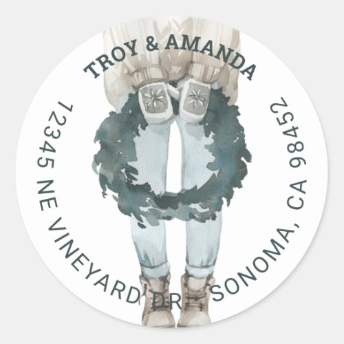 White Wine Small Round Labels