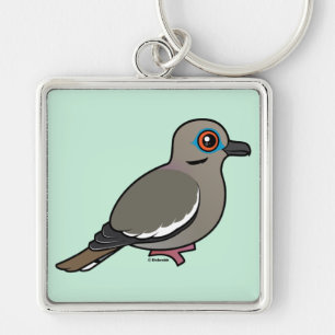 White-winged Dove Keychain