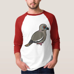 White-winged Dove Men's Basic 3/4 Sleeve Raglan T-Shirt