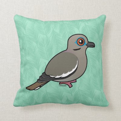 White-winged Dove Throw Pillow