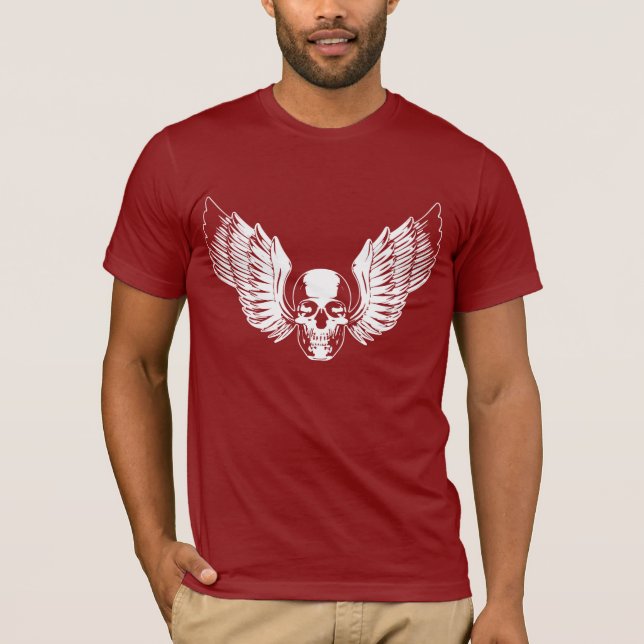White Winged Skull T-Shirt (Front)
