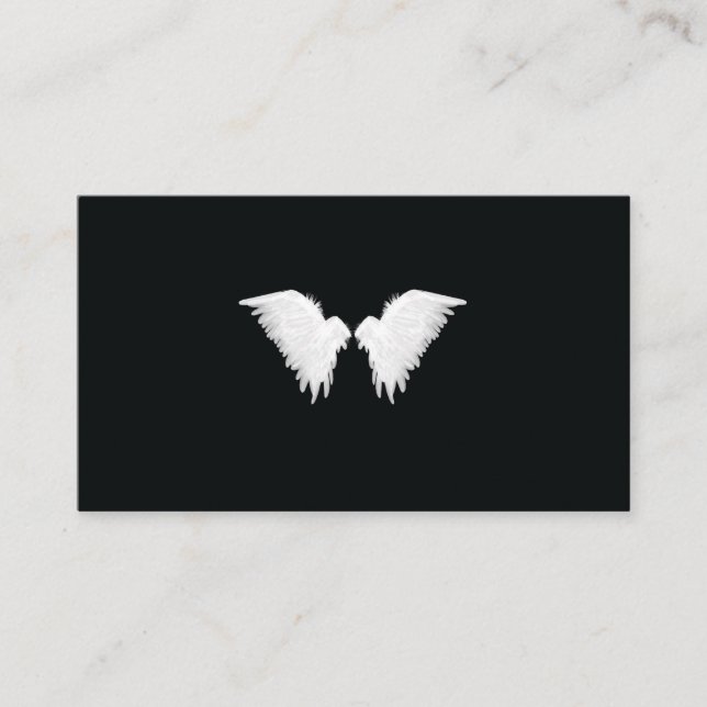 White Wings Business Cards (Front)