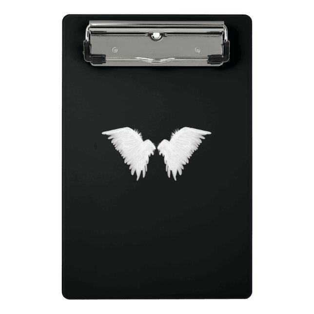 White Wings Mini Clipboard (Front)