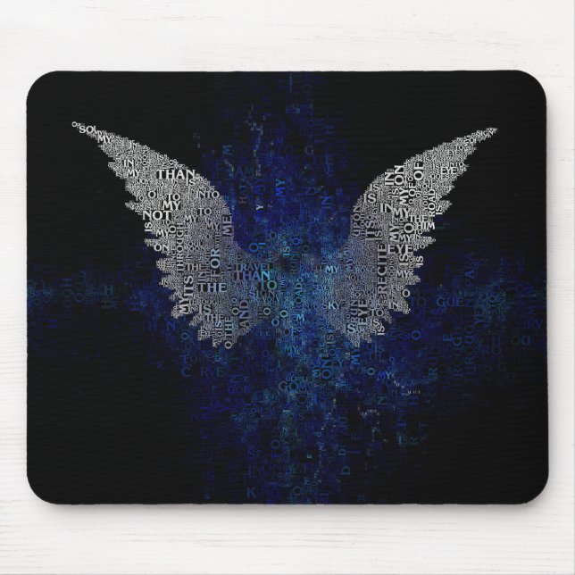 White wings mouse pad (Front)