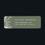 White Winter Botanicals Taupe Green Christmas Label<br><div class="desc">Add a seasonal touch to your outgoing mail with this elegant address label featuring white winter botanicals and pinecones on a taupe green background. The soft, natural elements evoke the quiet beauty of the season and work well for winter weddings, holiday mail, or everyday use during the colder months. The...</div>