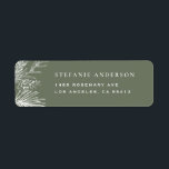 White Winter Botanicals Taupe Green Christmas Label<br><div class="desc">Add a seasonal touch to your outgoing mail with this elegant address label featuring white winter botanicals and pinecones on a taupe green background. The soft, natural elements evoke the quiet beauty of the season and work well for winter weddings, holiday mail, or everyday use during the colder months. The...</div>