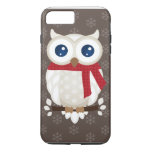 White Winter Owl Iphone 8 Plus/7 Plus Case at Zazzle