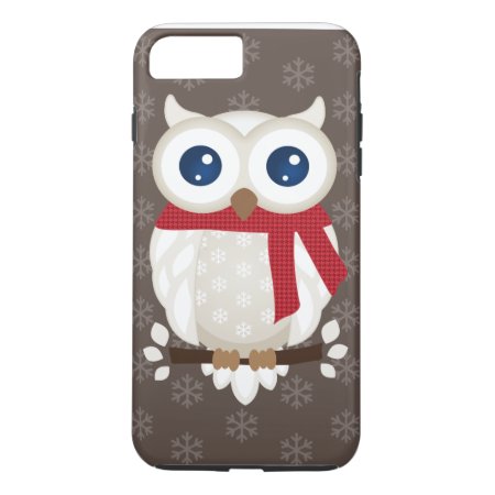 White Winter Owl Iphone 8 Plus/7 Plus Case