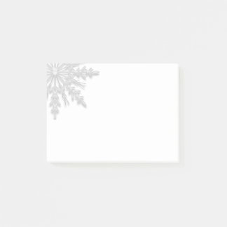 White Winter Snowflake Post-it Notes