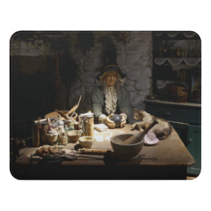 White Witch's Kitchen Museum, Witchcraft & MAGICK Door Sign