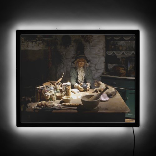 White Witchs Kitchen Museum Witchcraft  MAGICK LED Sign