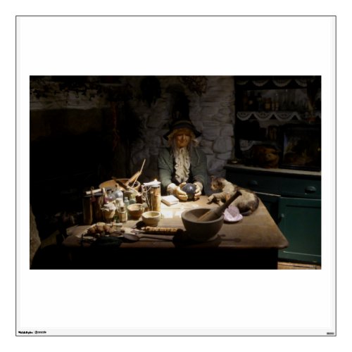 White Witchs Kitchen Museum Witchcraft  MAGICK Wall Decal