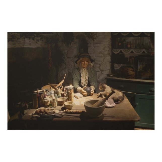 White Witch's Kitchen Museum, Witchcraft & MAGICK Wood Wall Art (Front)