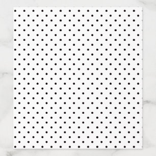 White with Black Tiny Polka Dot Envelope Liner