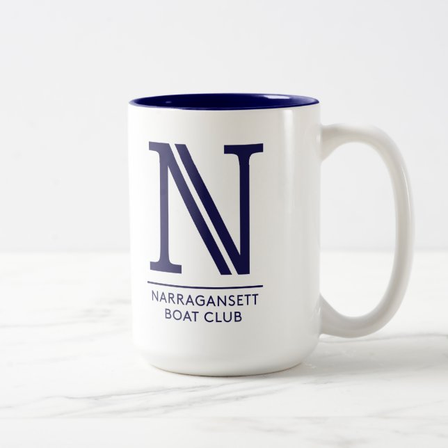 White with Blue interior 15 oz Two-Tone Mug (Right)