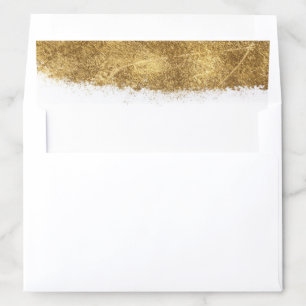 White with Gold Envelope Liner