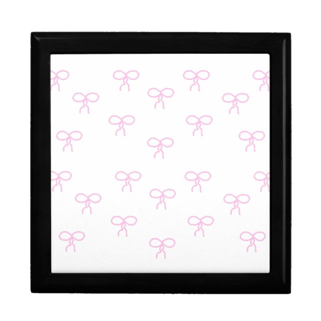 White With Pink Bows Gift Box (Front)