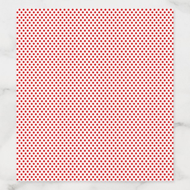White with Red Polka Dot Envelope Liner (Design)