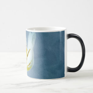White withering tulip flower color morph mug 