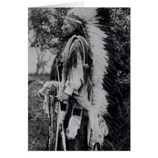 White Wolf, a Comanche Chief, c.1891-98 Cards (Front)