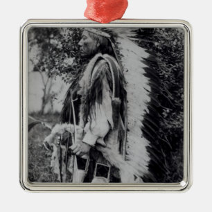 White Wolf, a Comanche Chief, c.1891-98 Metal Ornament